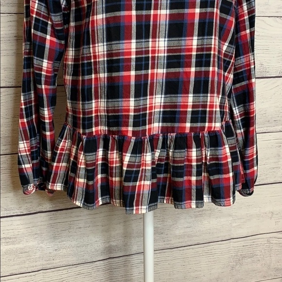 Beachlunchlounge Silvie Embroidered Peplum Top SzM - Picture 4 of 8